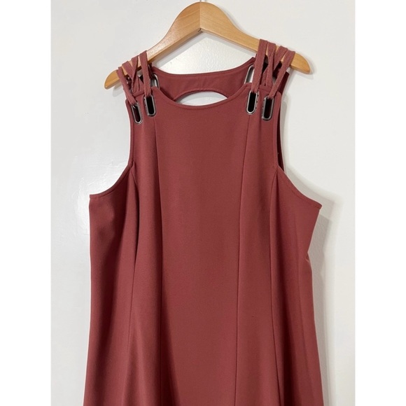 Free People Baby Love Terracota Mini Sleeveless Back Cut Out Dress Size Small - Picture 4 of 8